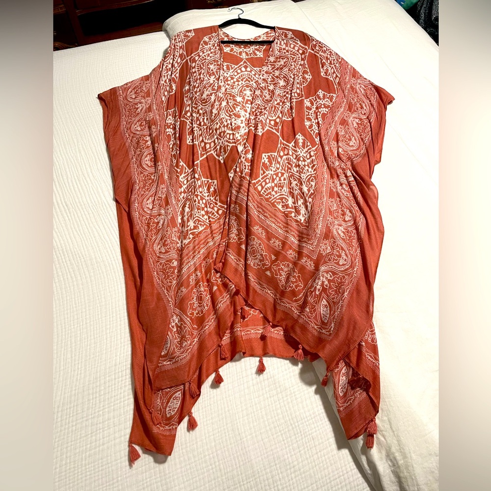 Gauze Coral Kimono EUC